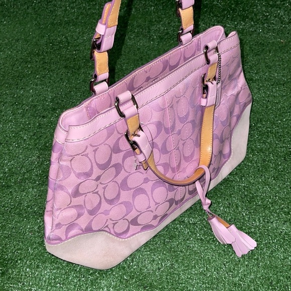 Vintage Coach Monogram Hand Bag - Picture 7 of 12